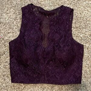 Prom dress by City Triangles 2piece
Size 3
Dark purple